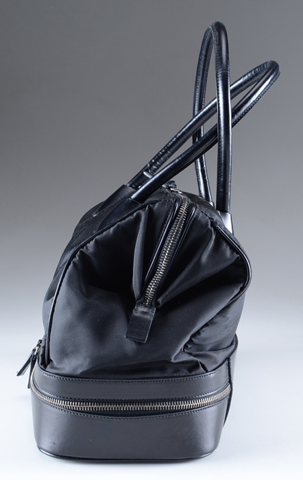 Prada Tessuto Beauty Leather and Nylon Designer Handbag