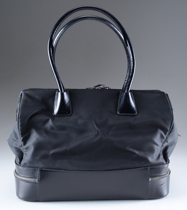 Prada Tessuto Beauty Leather and Nylon Designer Handbag