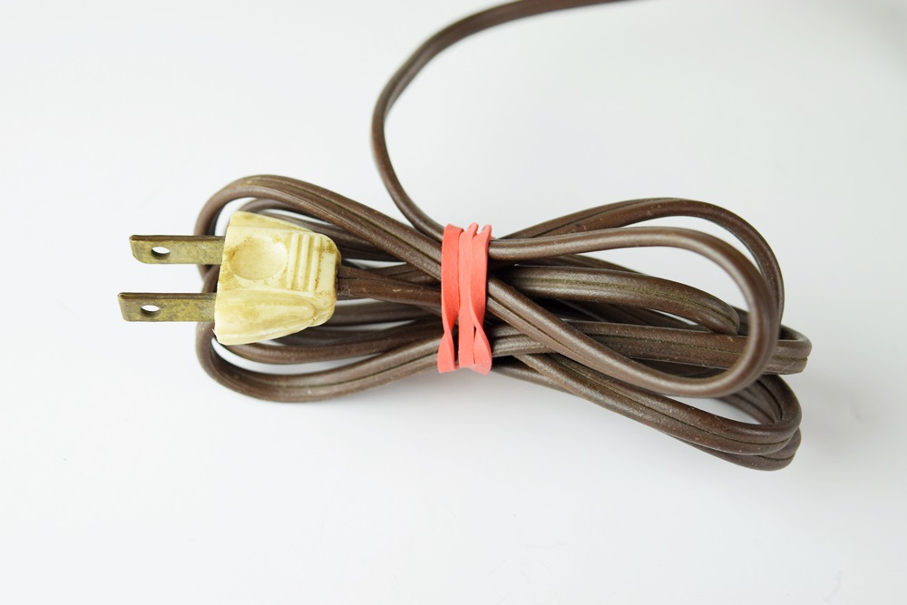 Delightful Vintage Elephant Lamp with Beaded Shade