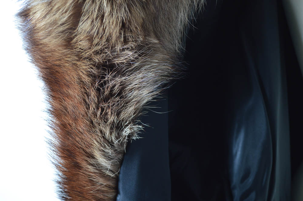 Raccoon Fur Full Length Coat