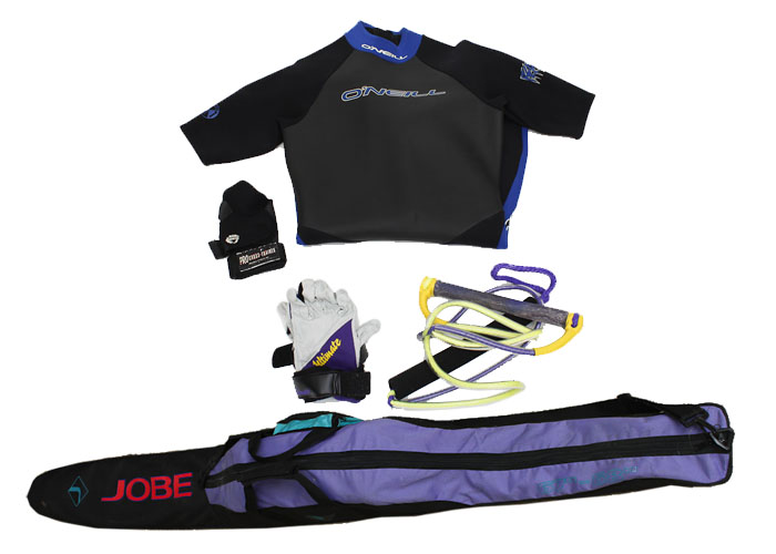 Jobe Next Water Ski, O'Neill Water Suit and Cross Fit Accessories