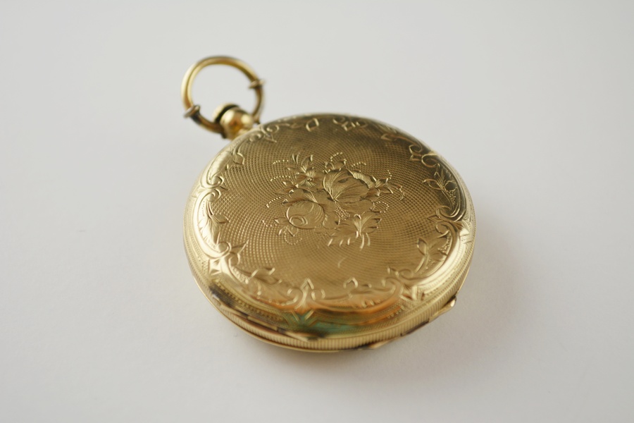 8K Gold Filled A. Laffite "Geneve" Hunter-Case Pocket Watch