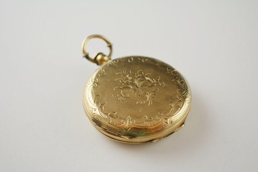 8K Gold Filled A. Laffite "Geneve" Hunter-Case Pocket Watch