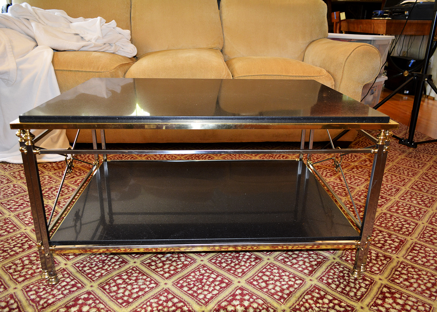 Black Granite Coffee Table