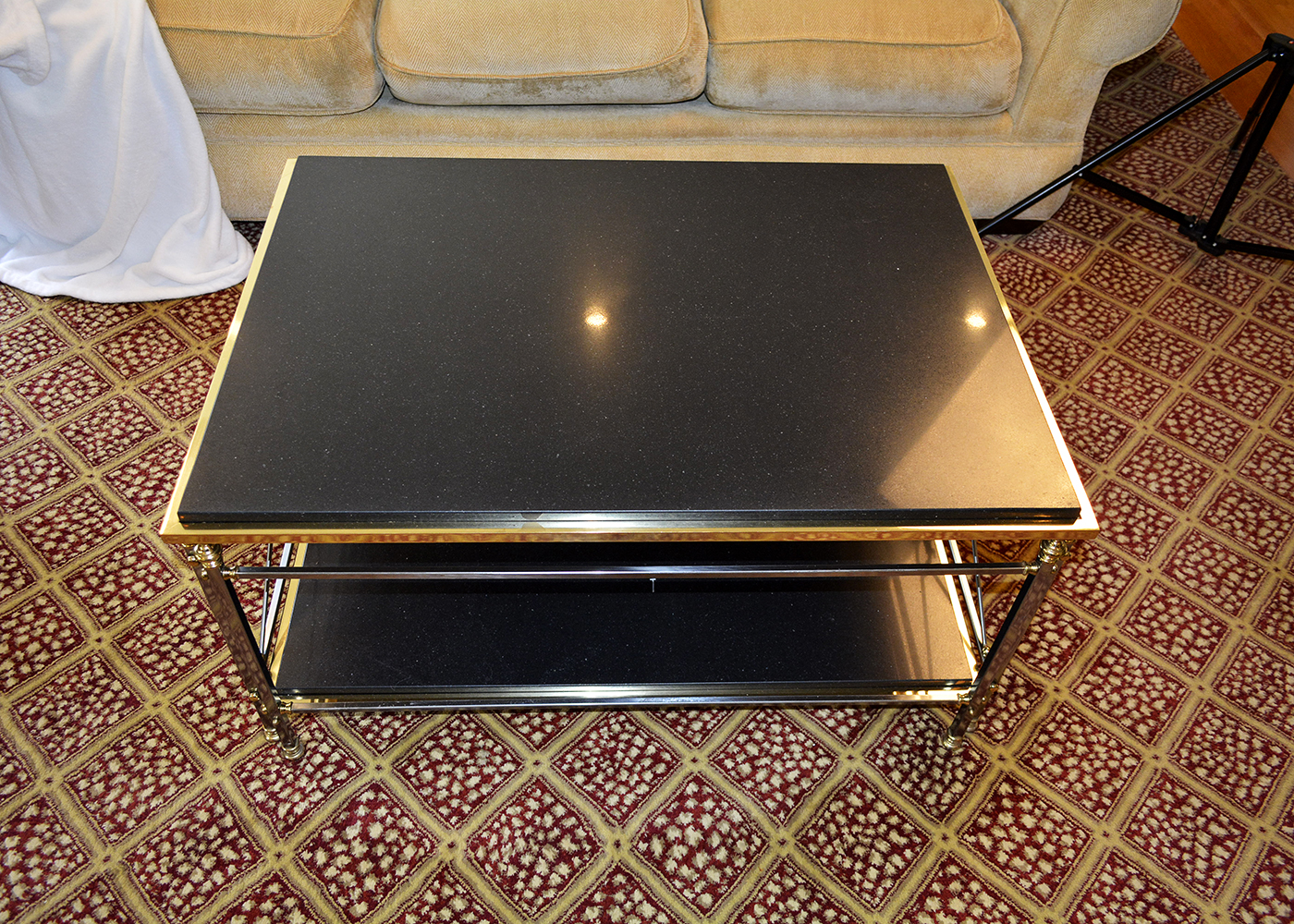 Black Granite Coffee Table