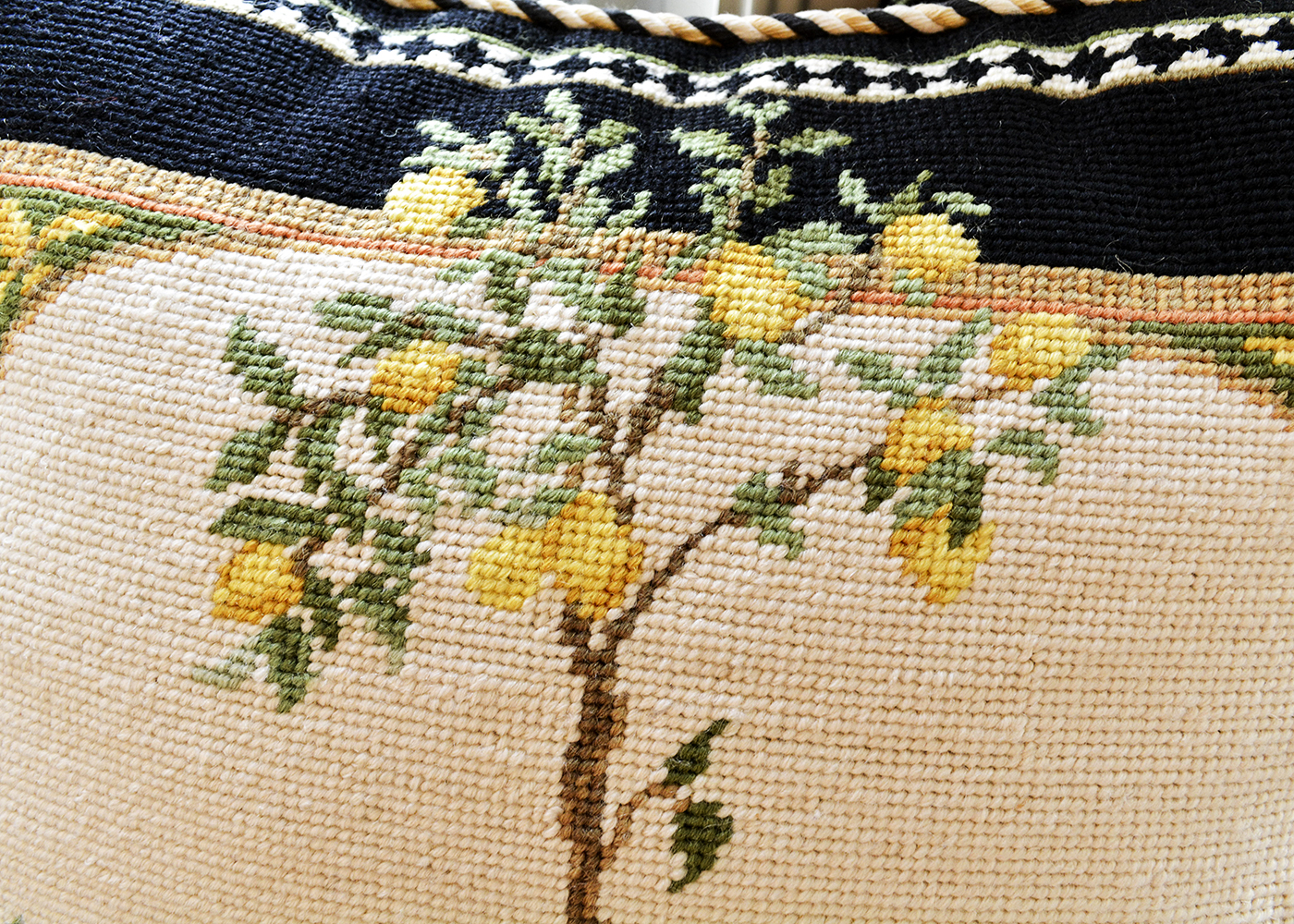 Wool and Cotton Throw Pillows