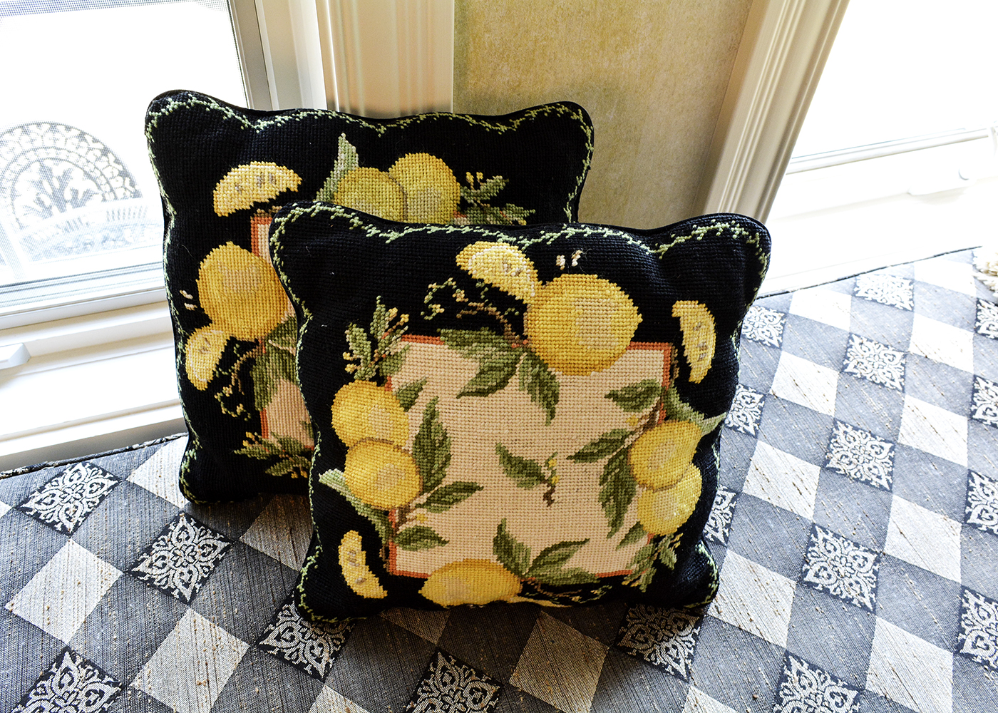 Wool and Cotton Throw Pillows