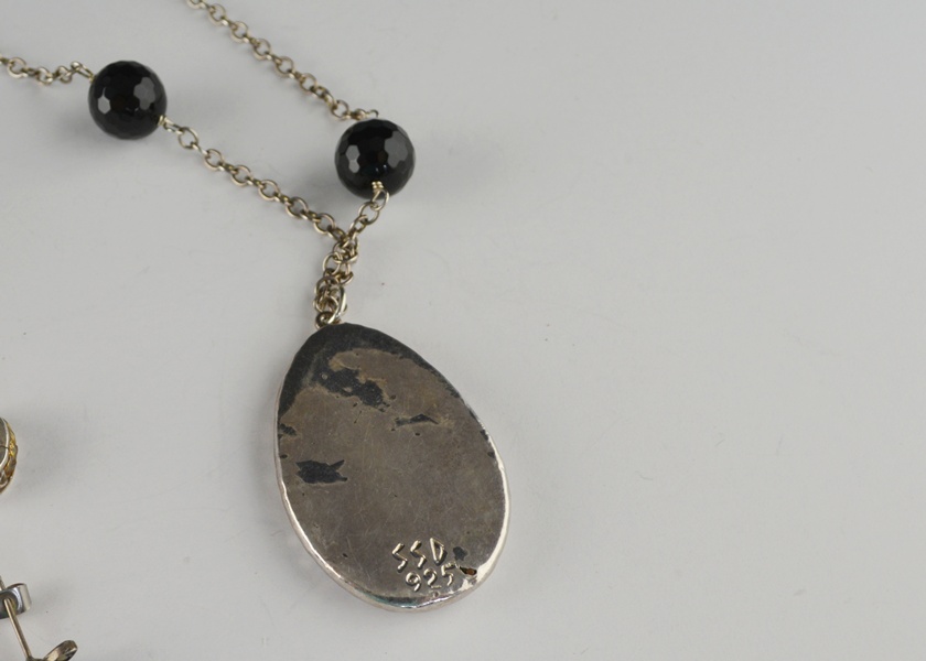 Sterling Jewelry Group With Beads