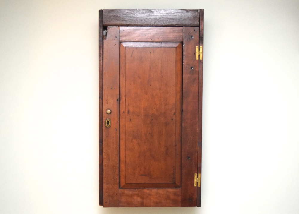 Antique Walnut Wall Cabinet