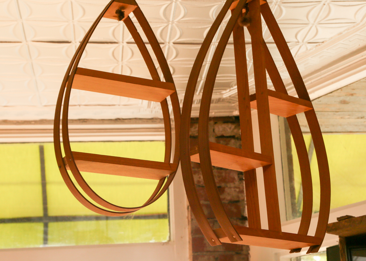 Handmade Hanging Shelves