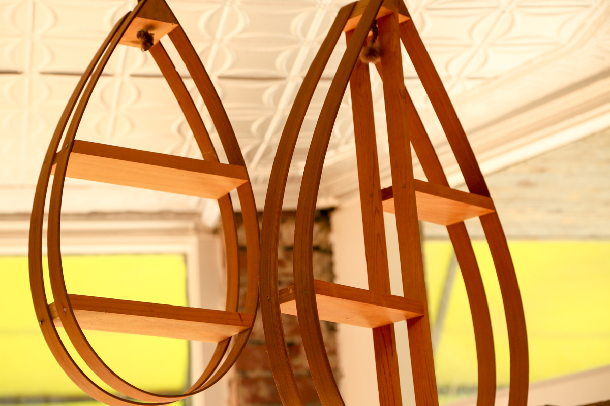 Handmade Hanging Shelves