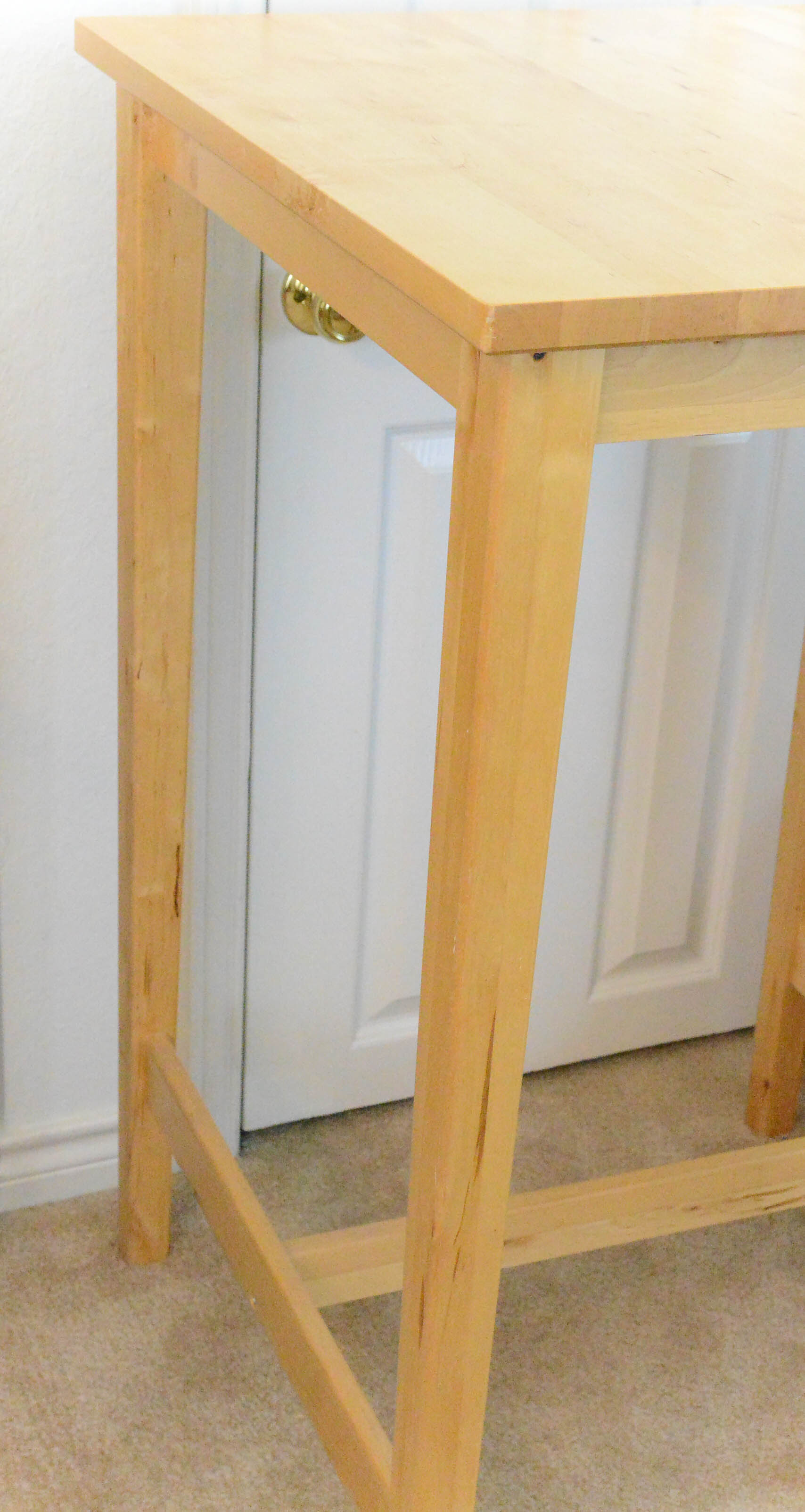 Tall IKEA Kitchen Pine Table