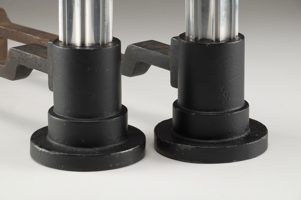 Pair of Art Deco Andirons