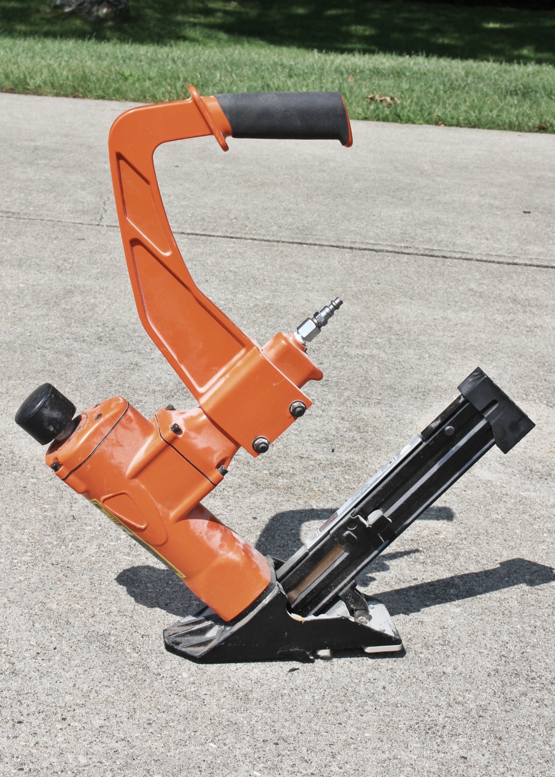 Central Pneumatic Floor Nailer and Nails