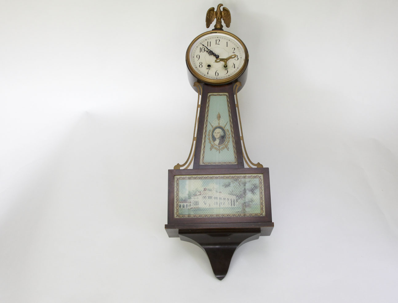 Plymouth George Washington Banjo Clock