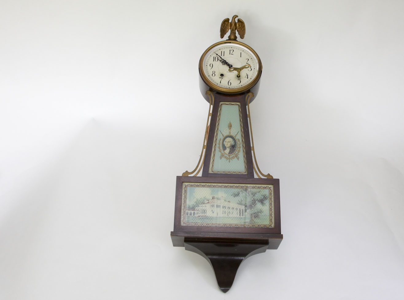 Plymouth George Washington Banjo Clock