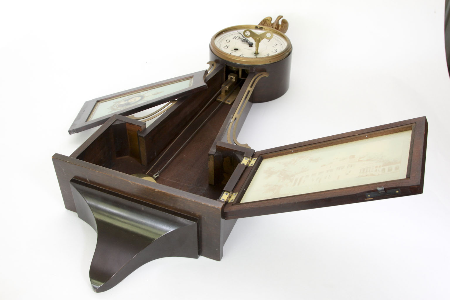 Plymouth George Washington Banjo Clock