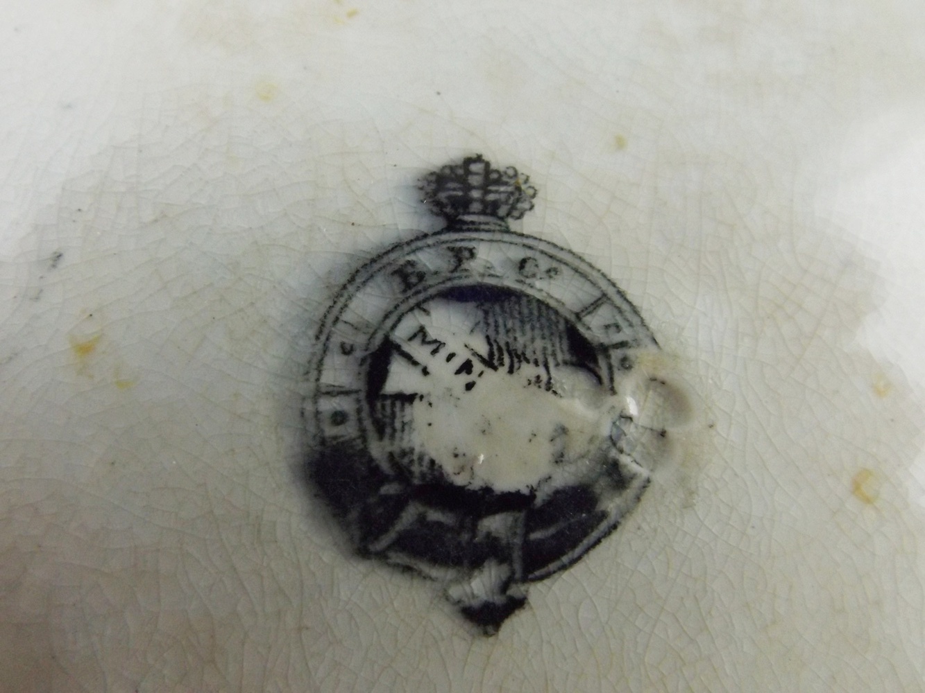 Antique E.P. Transferware China Plate