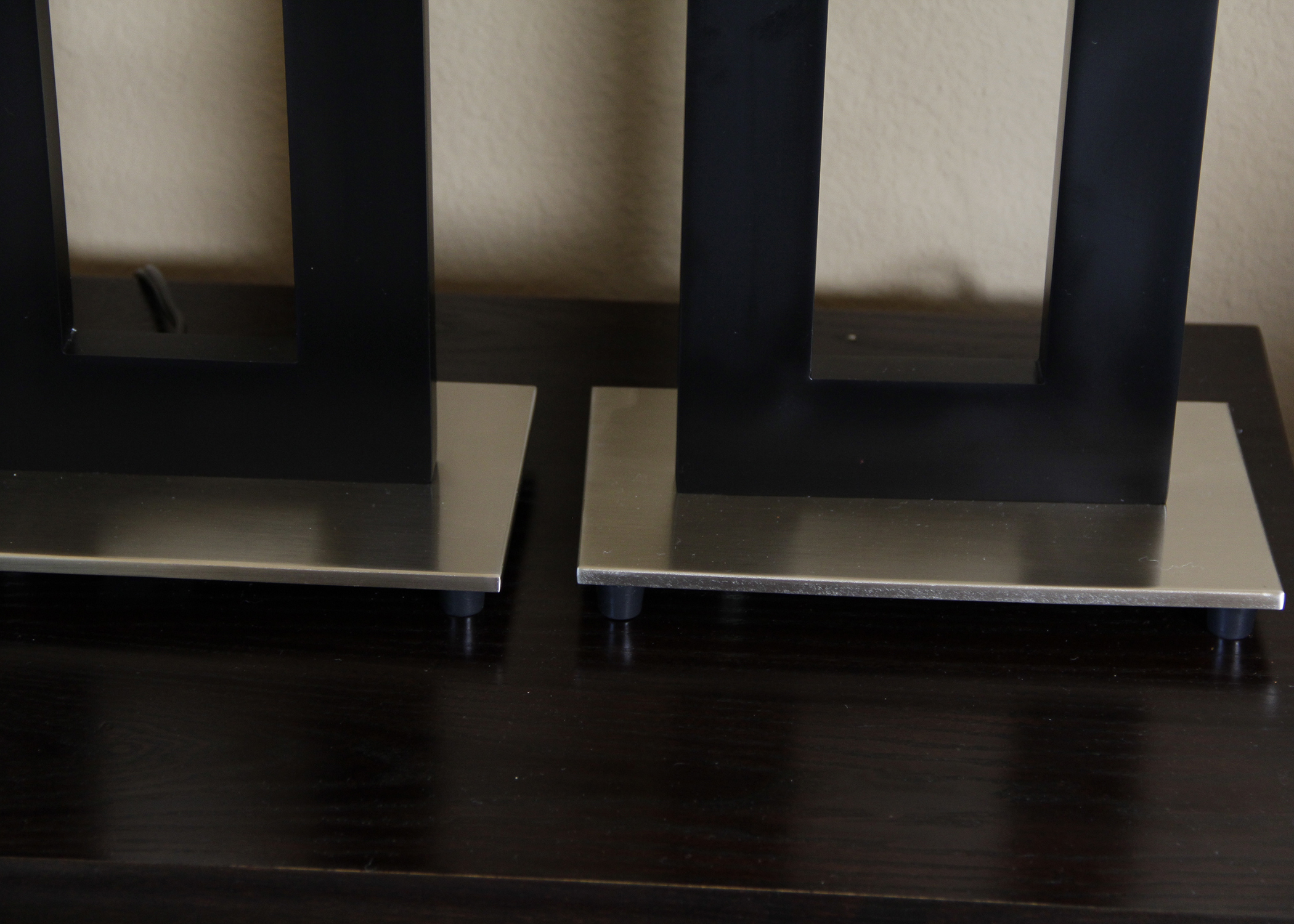 Pair of Modern Metal Lamps