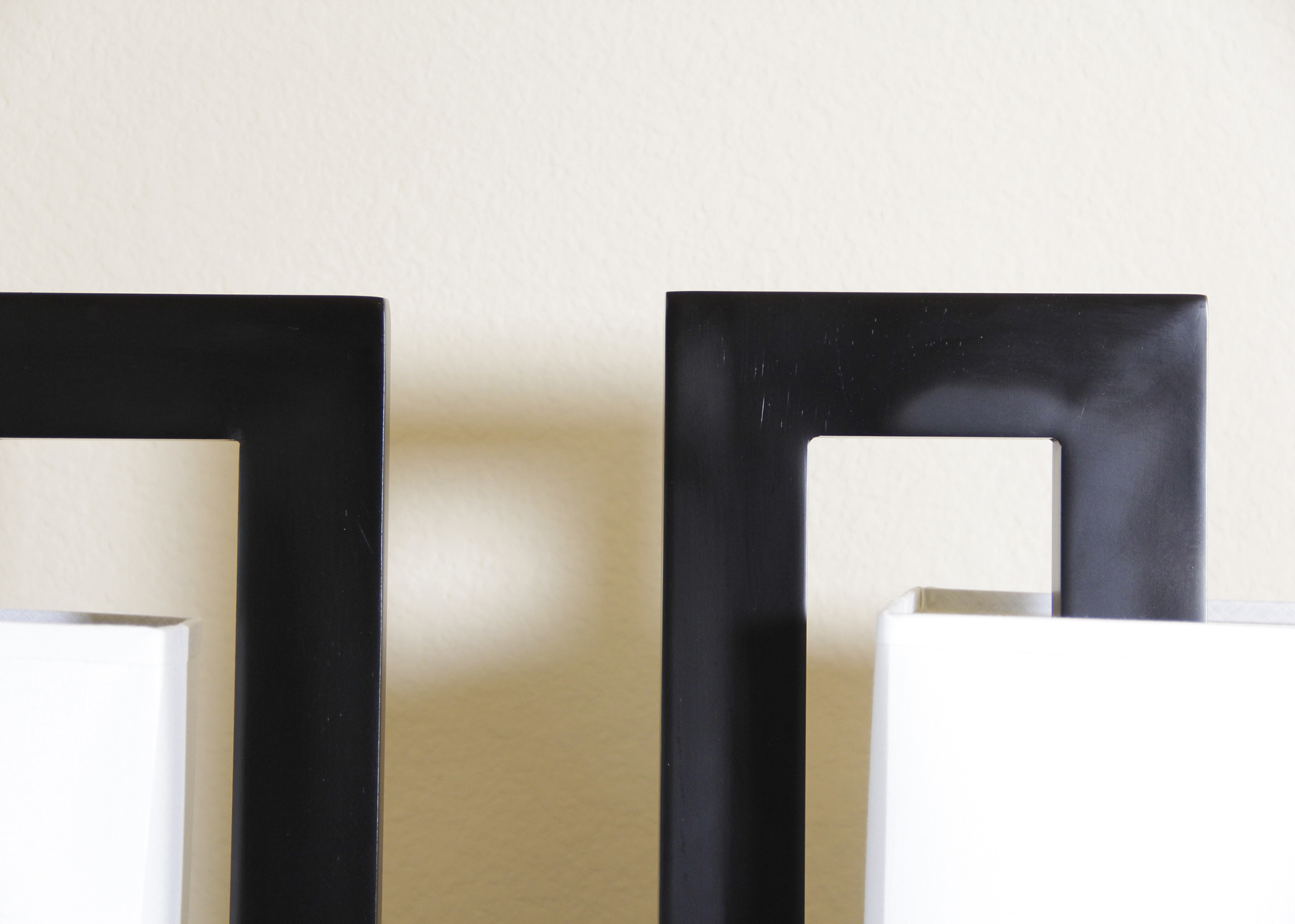 Pair of Modern Metal Lamps