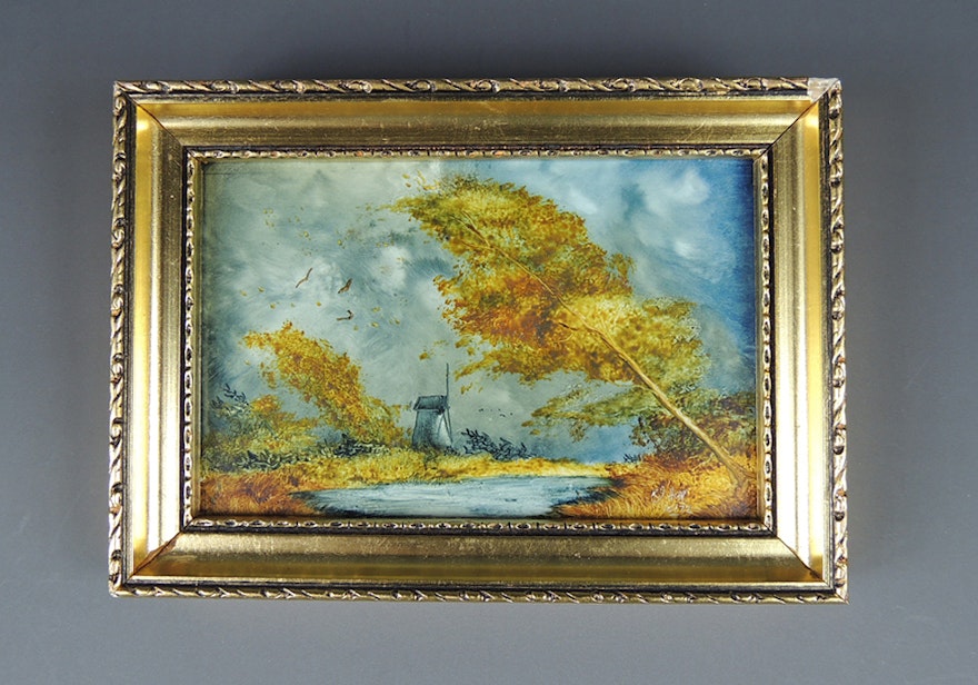 Miniature Robert Hall Oil Painting