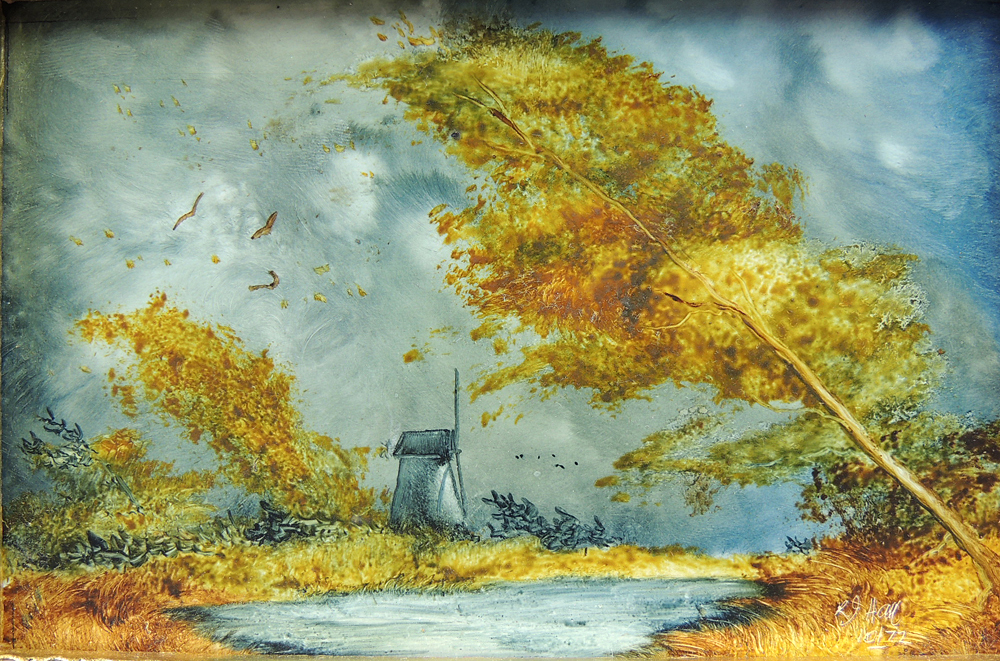 Miniature Robert Hall Oil Painting