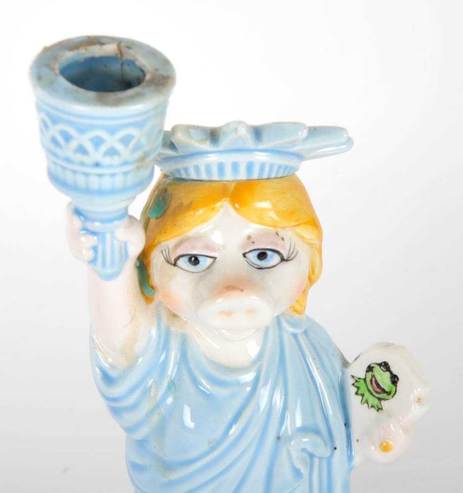 Miss Piggy Ceramic Statue of Liberty Figurine
