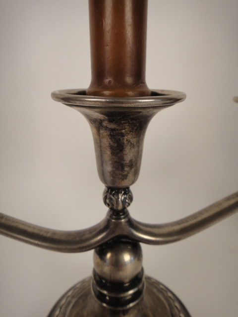 Pair of Pilgrim E.P.N.S. Pewter Candle Holders