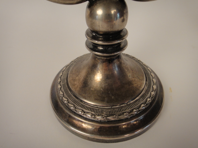 Pair of Pilgrim E.P.N.S. Pewter Candle Holders