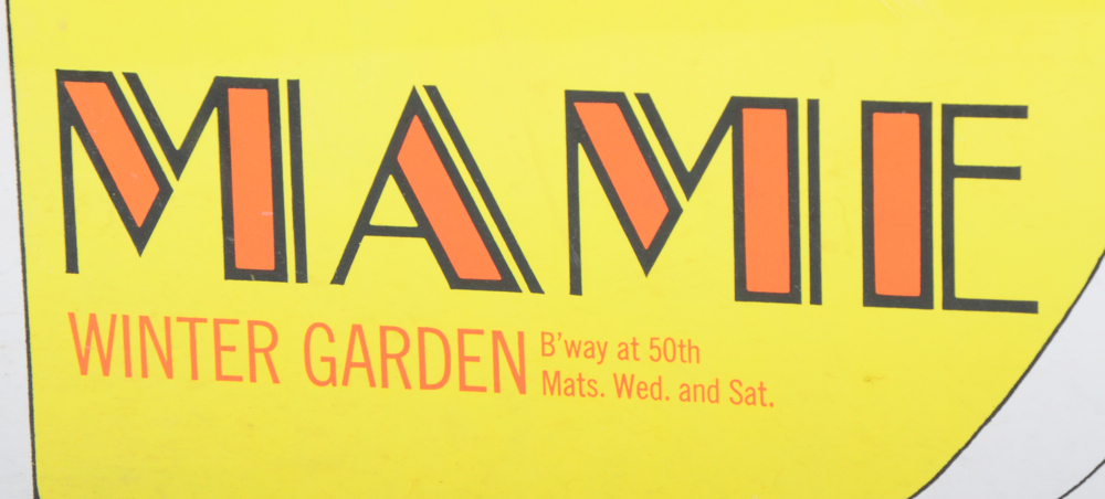 1966 Original Mame Musical Lithograph Poster