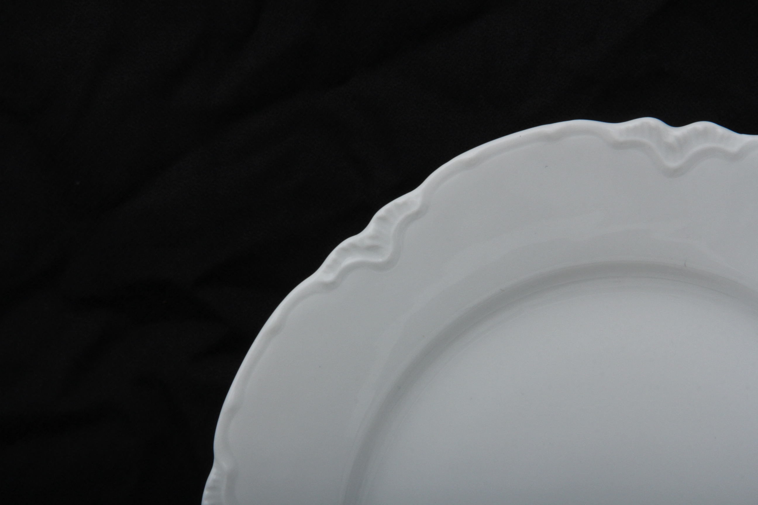 White Haviland Placesettings for Eight