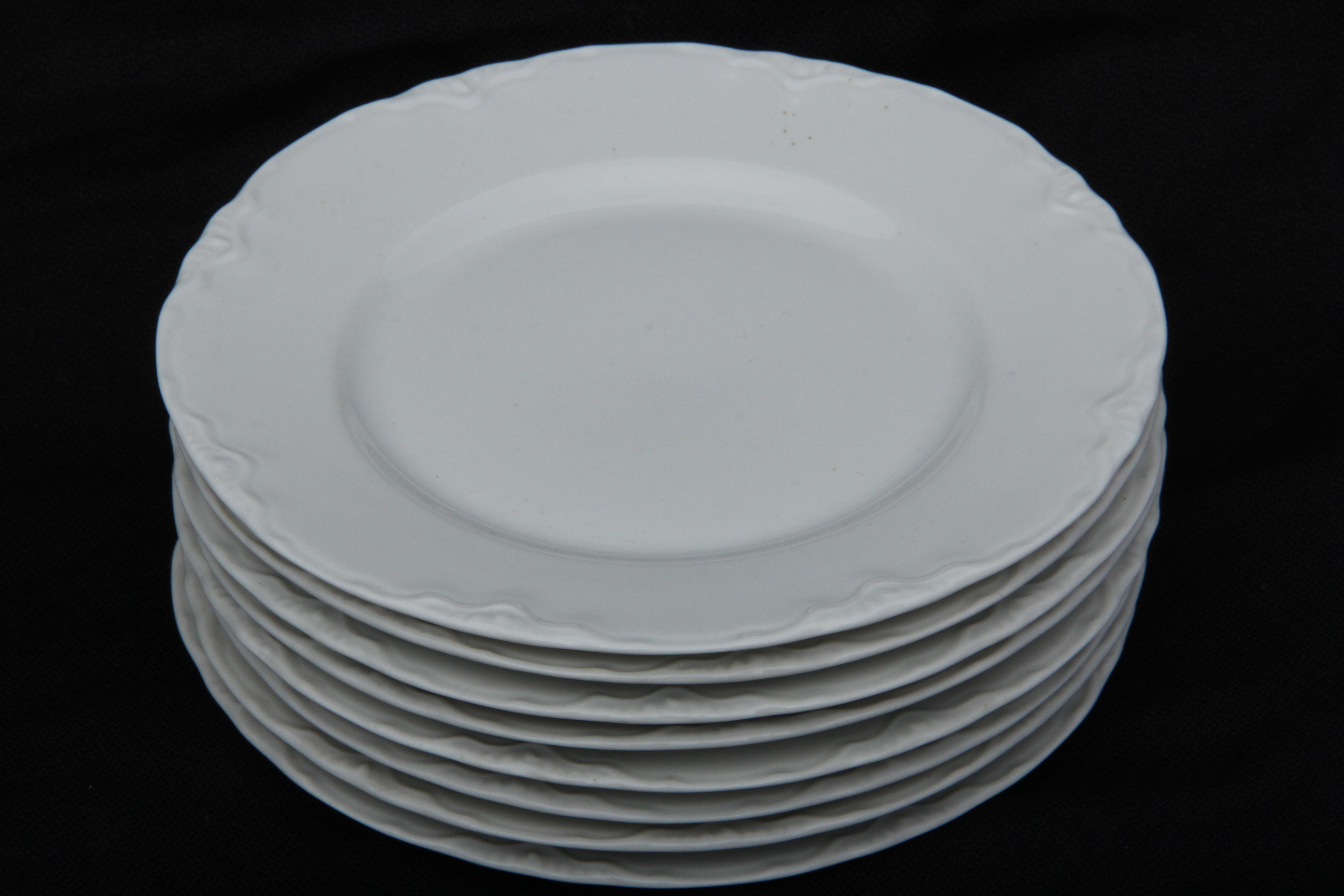 White Haviland Placesettings for Eight