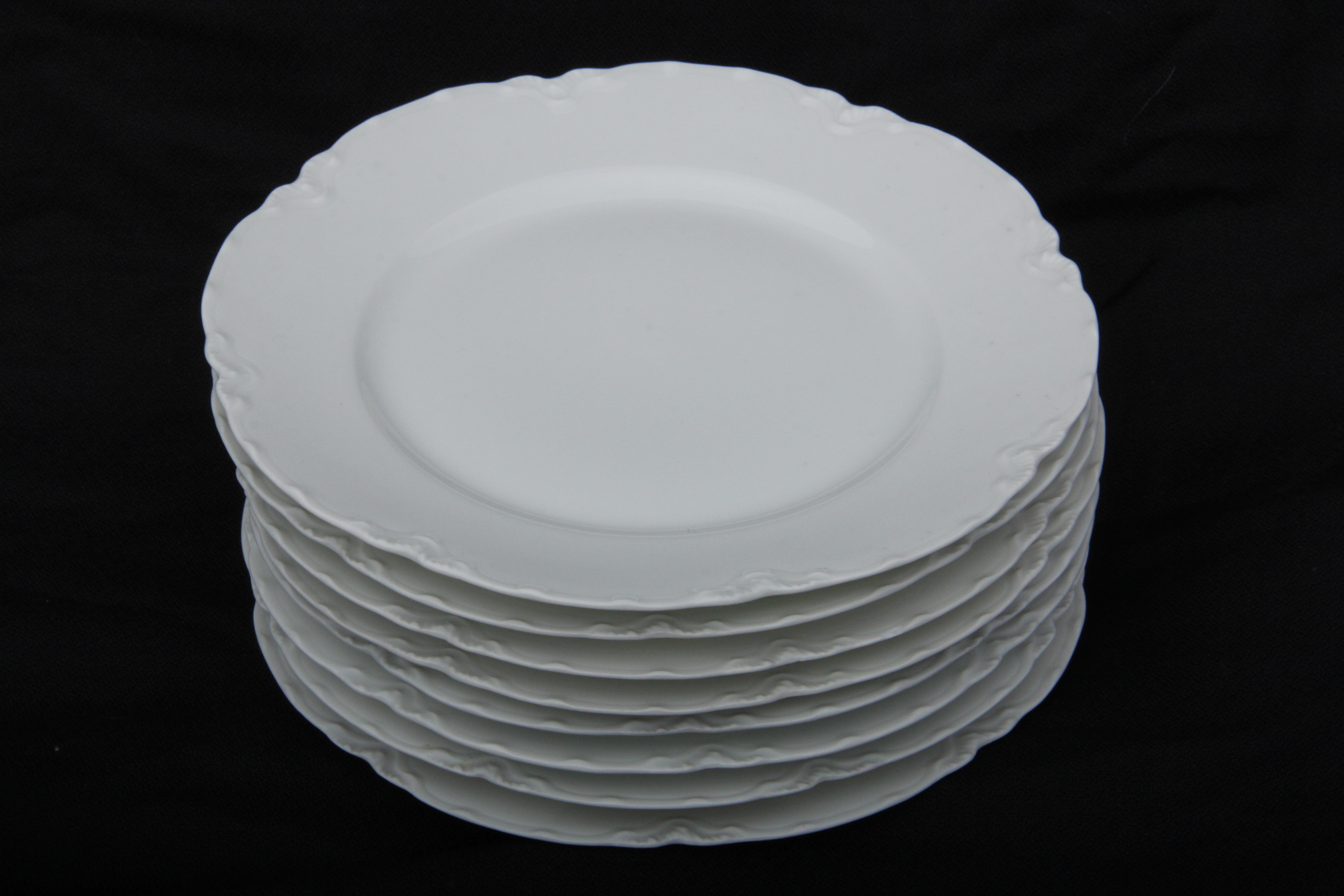 White Haviland Placesettings for Eight