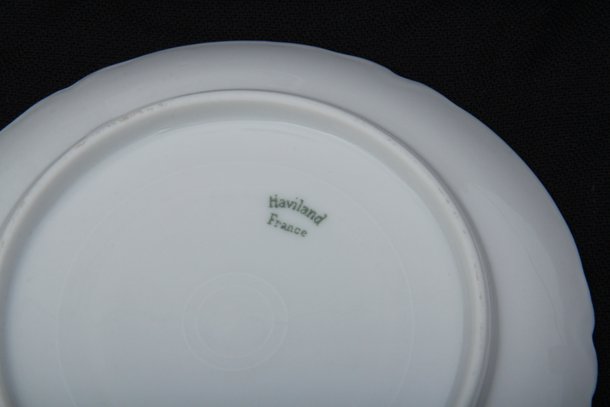 White Haviland Placesettings for Eight