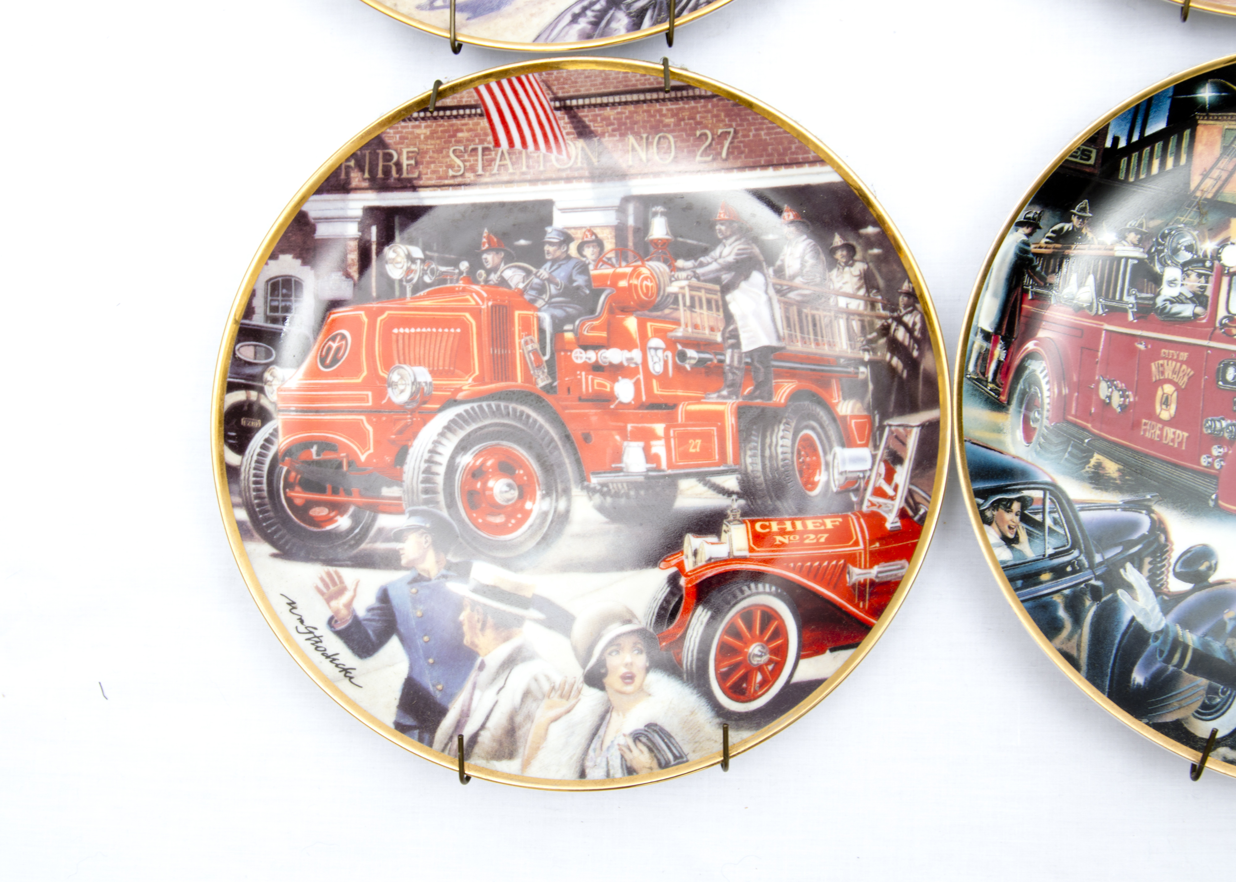 Franklin Mint Collection of National Fire Museum Plates