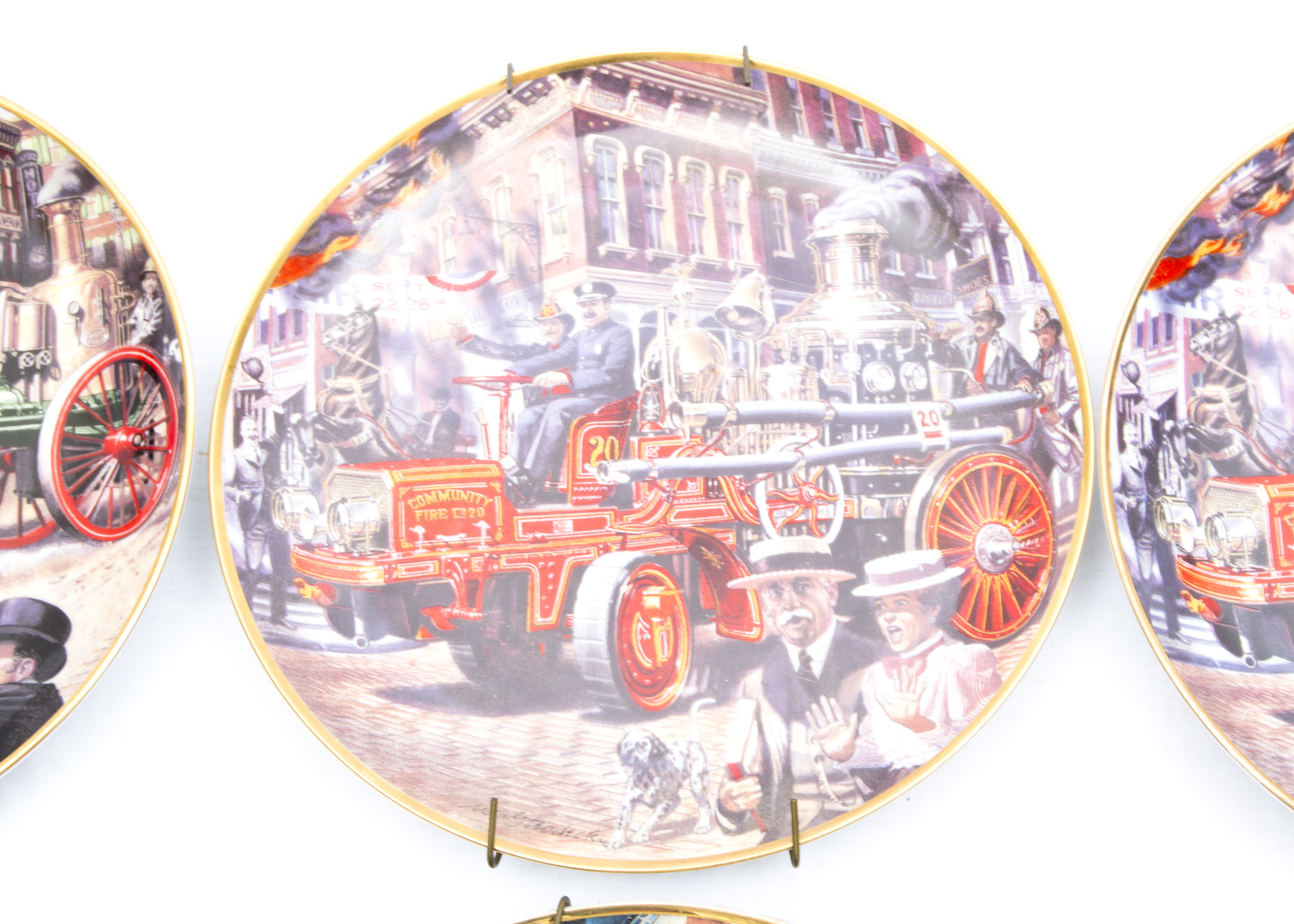 Franklin Mint Collection of National Fire Museum Plates