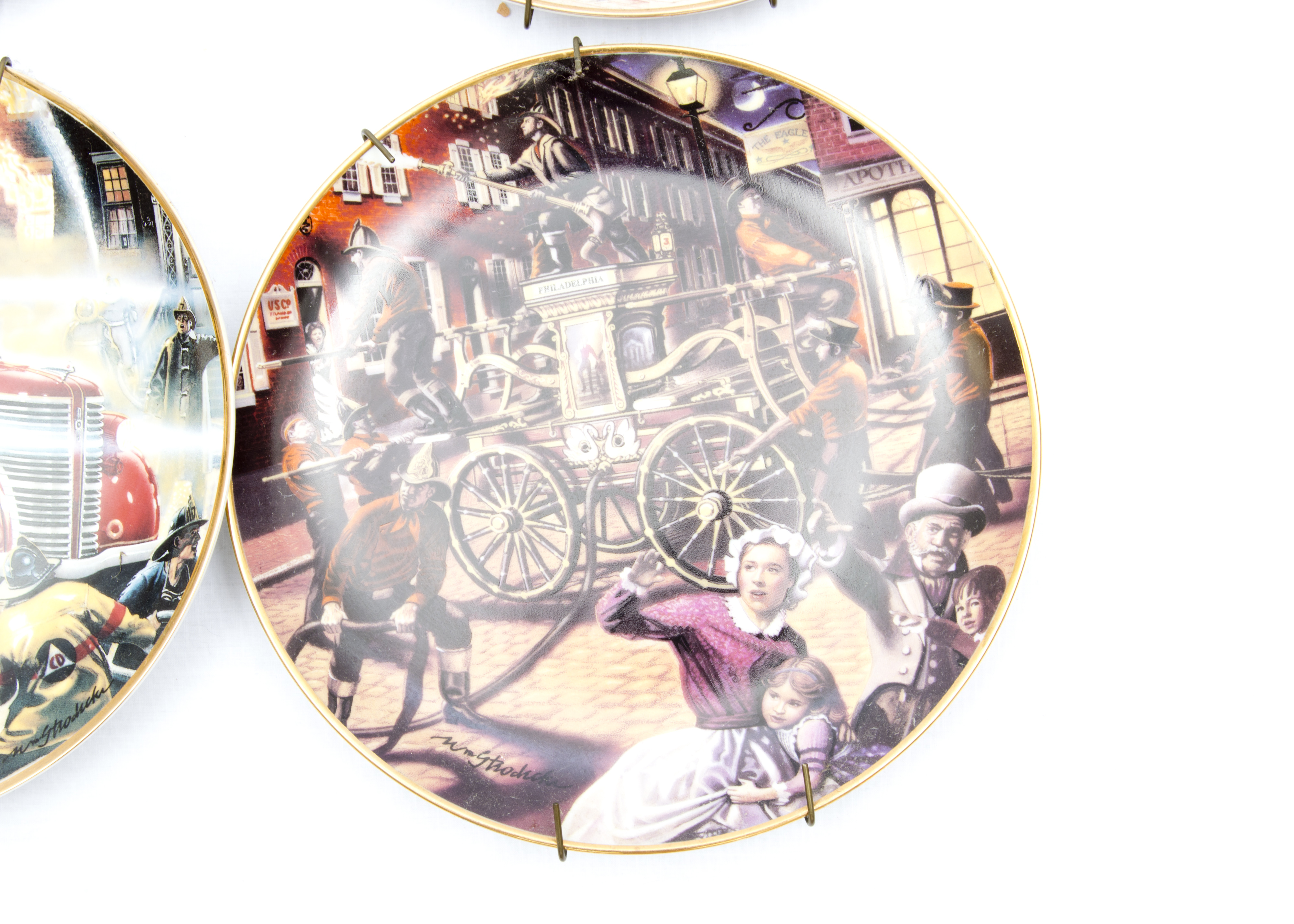 Franklin Mint Collection of National Fire Museum Plates