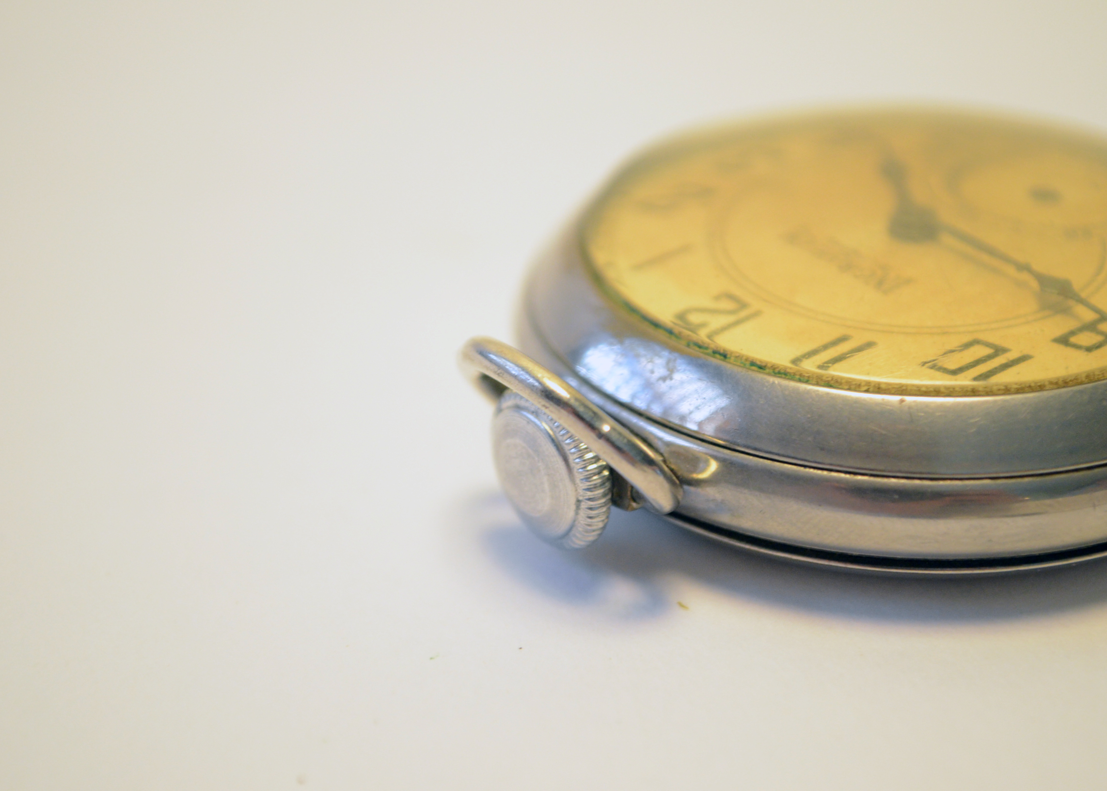 Ingraham Biltmore Stainless Steel Pocket Watch