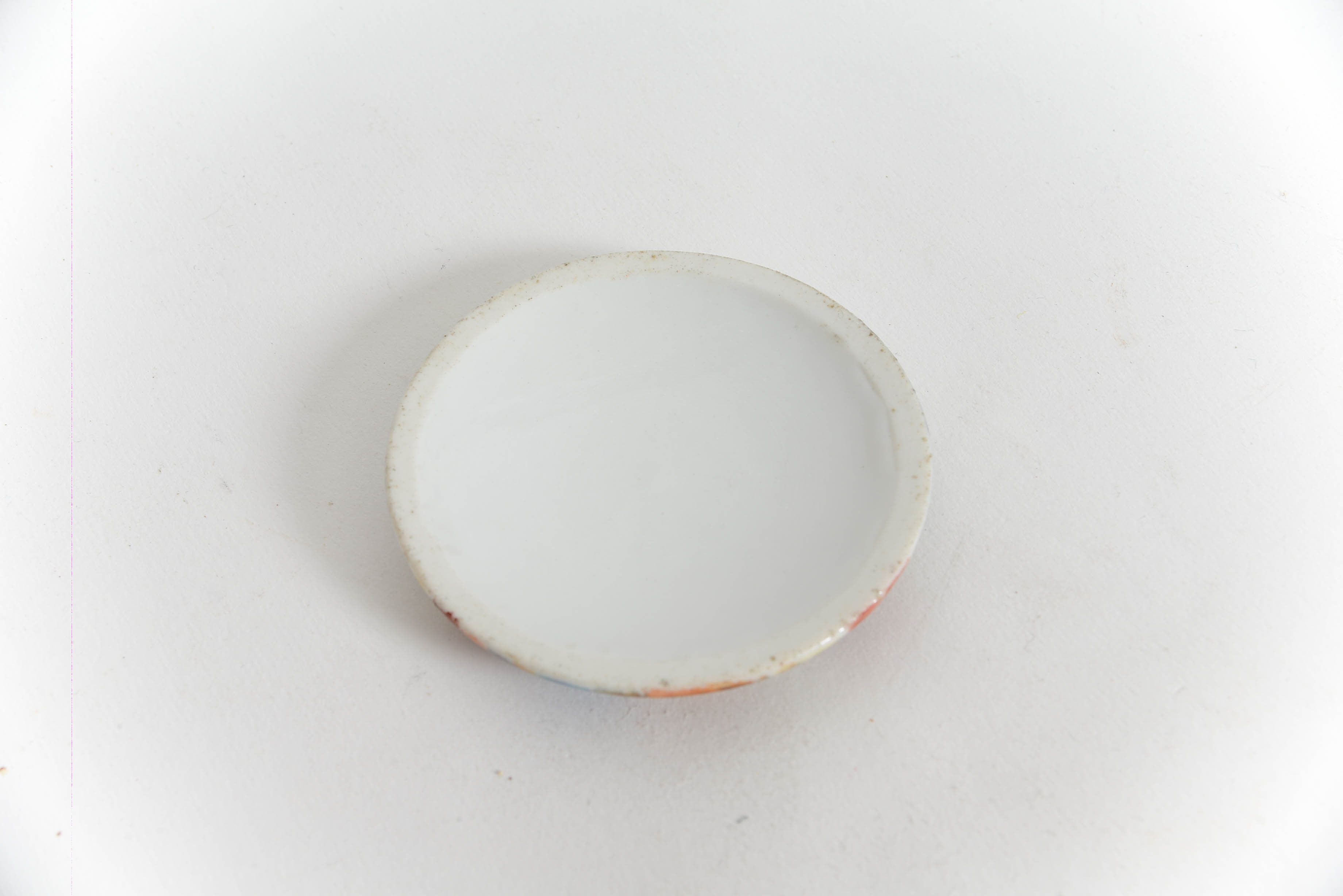 Antique Porcelain Beer Stein Lid Decoration