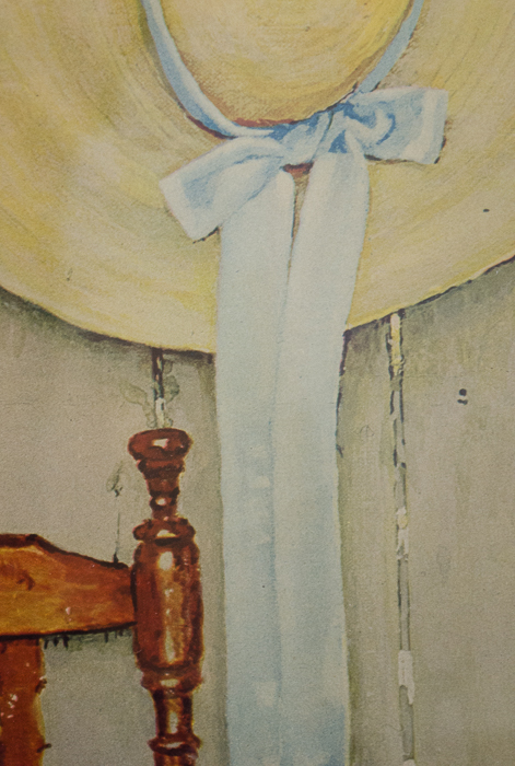 Signed Norman Rockwell Spring Flowers Print 1969