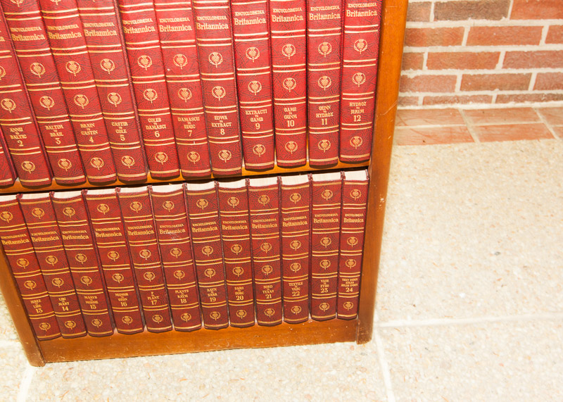 Complete 1960 Encyclopedia Britannica Collection and Bookshelf