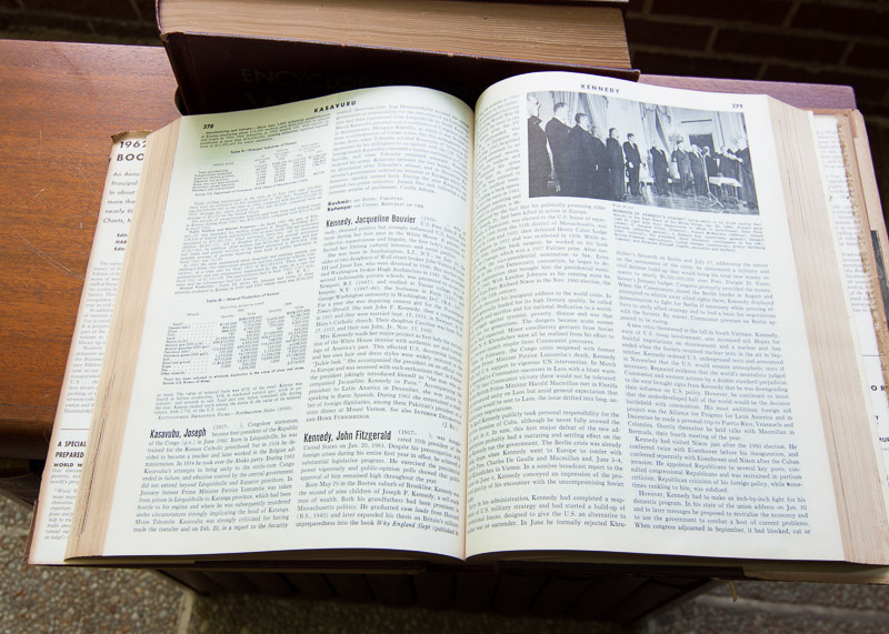 Complete 1960 Encyclopedia Britannica Collection and Bookshelf