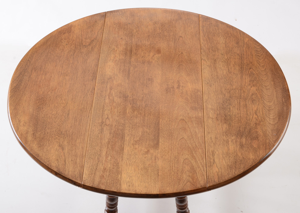 Vintage Drop-Leaf End Table