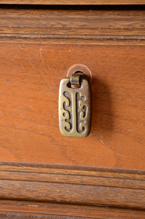 Bassett Mid Century Modern "Mayan" Pull-down Desk with Drawers