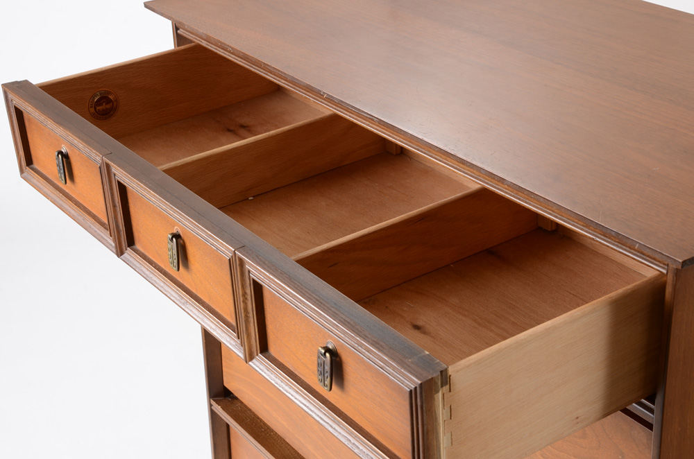 Bassett Mid Century Modern "Mayan" Pull-down Desk with Drawers