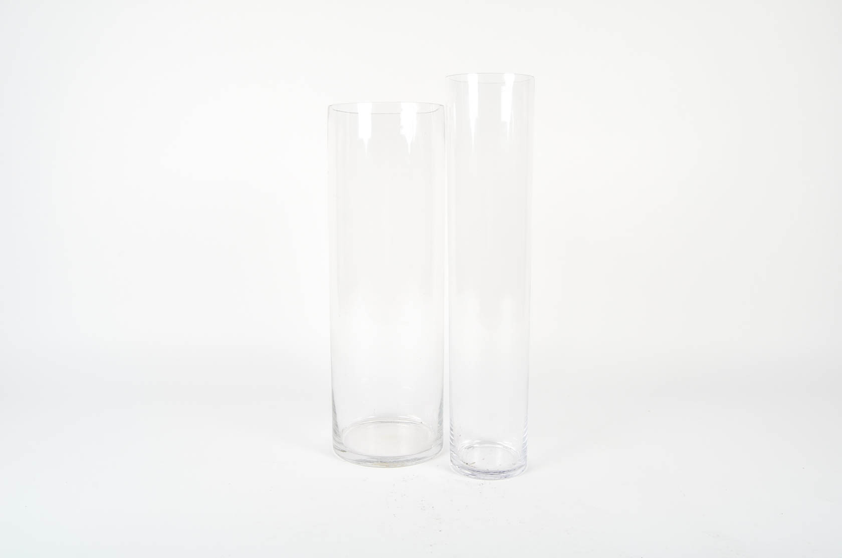 Pair of Large Glass Vases