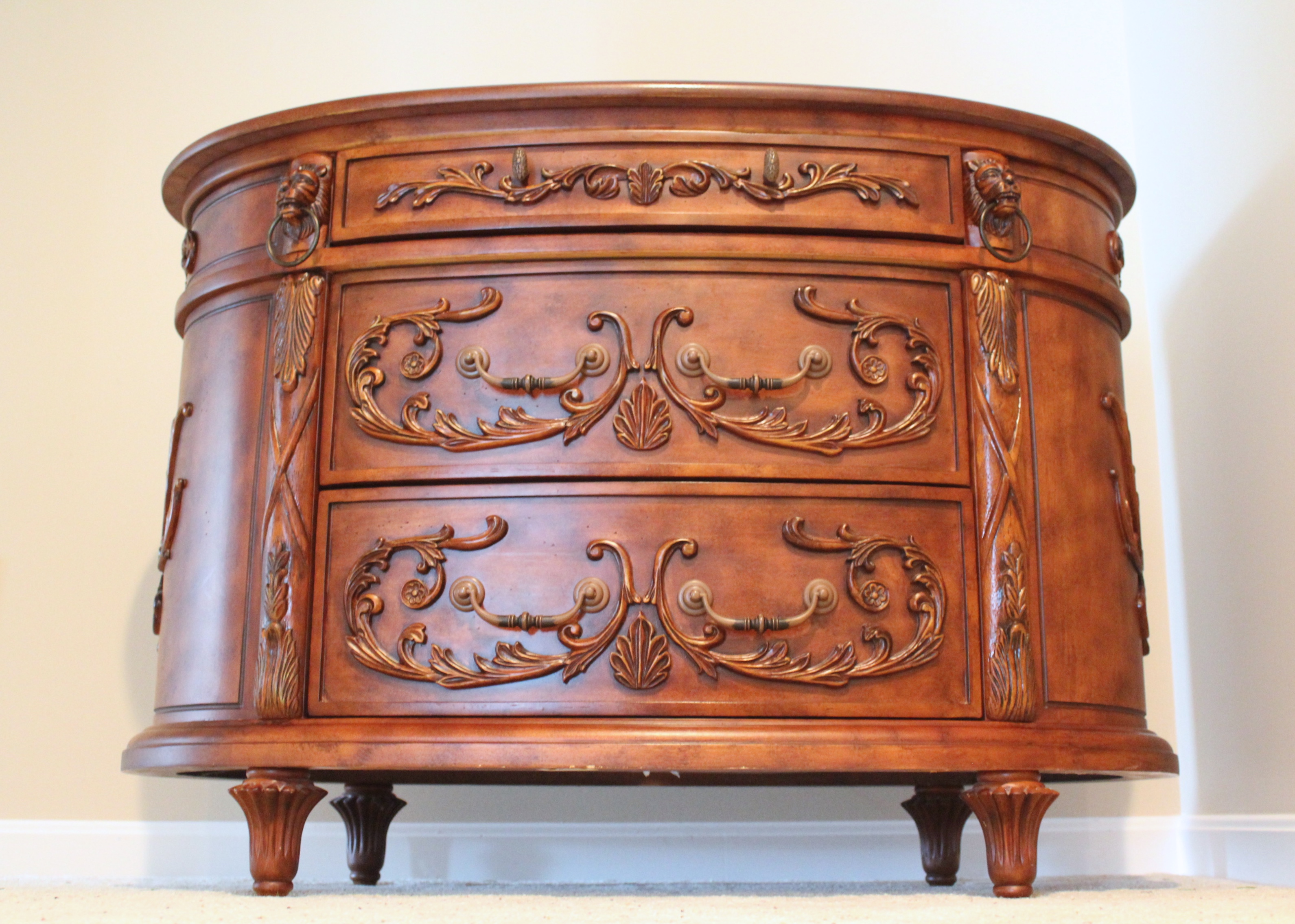 Powell Limited Chest With Ornate Carvings