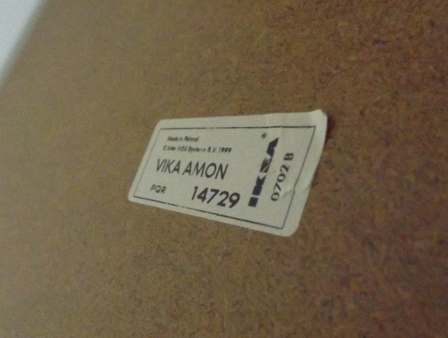 Ikea "Vika Amon" Birch and Laminate Table Desk