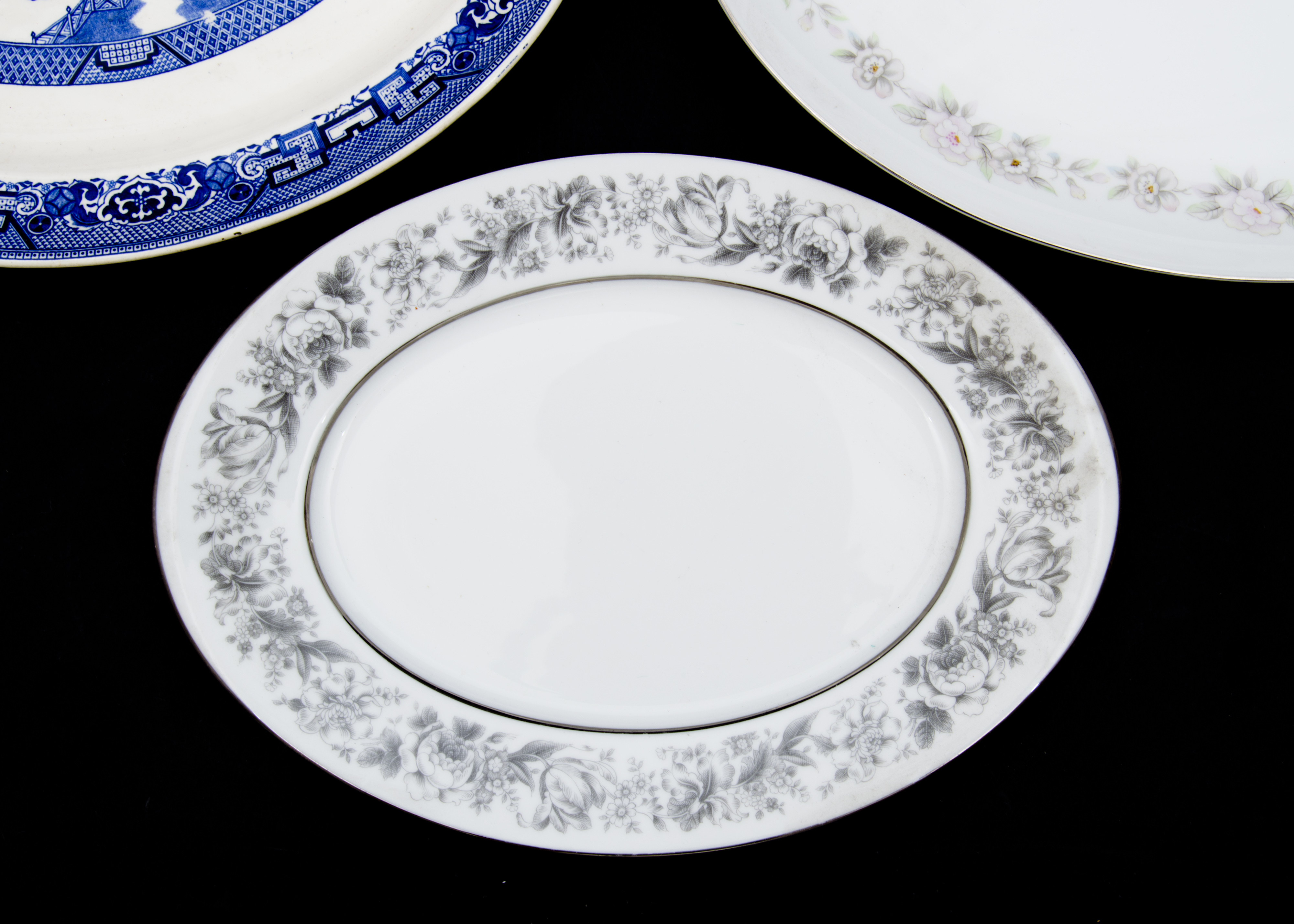 Occasional Serving Platters Including Lenox Christmas Plate