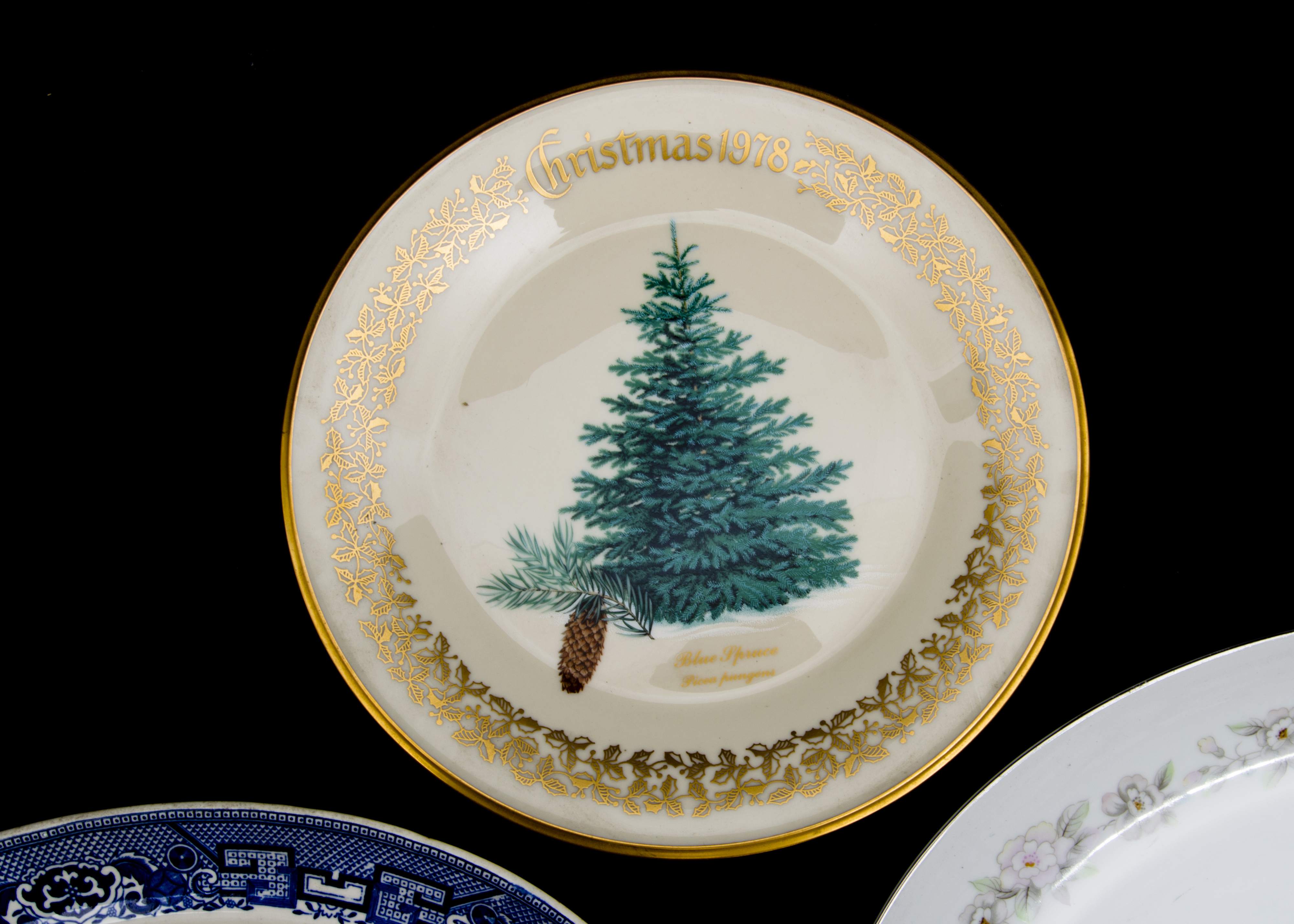 Occasional Serving Platters Including Lenox Christmas Plate